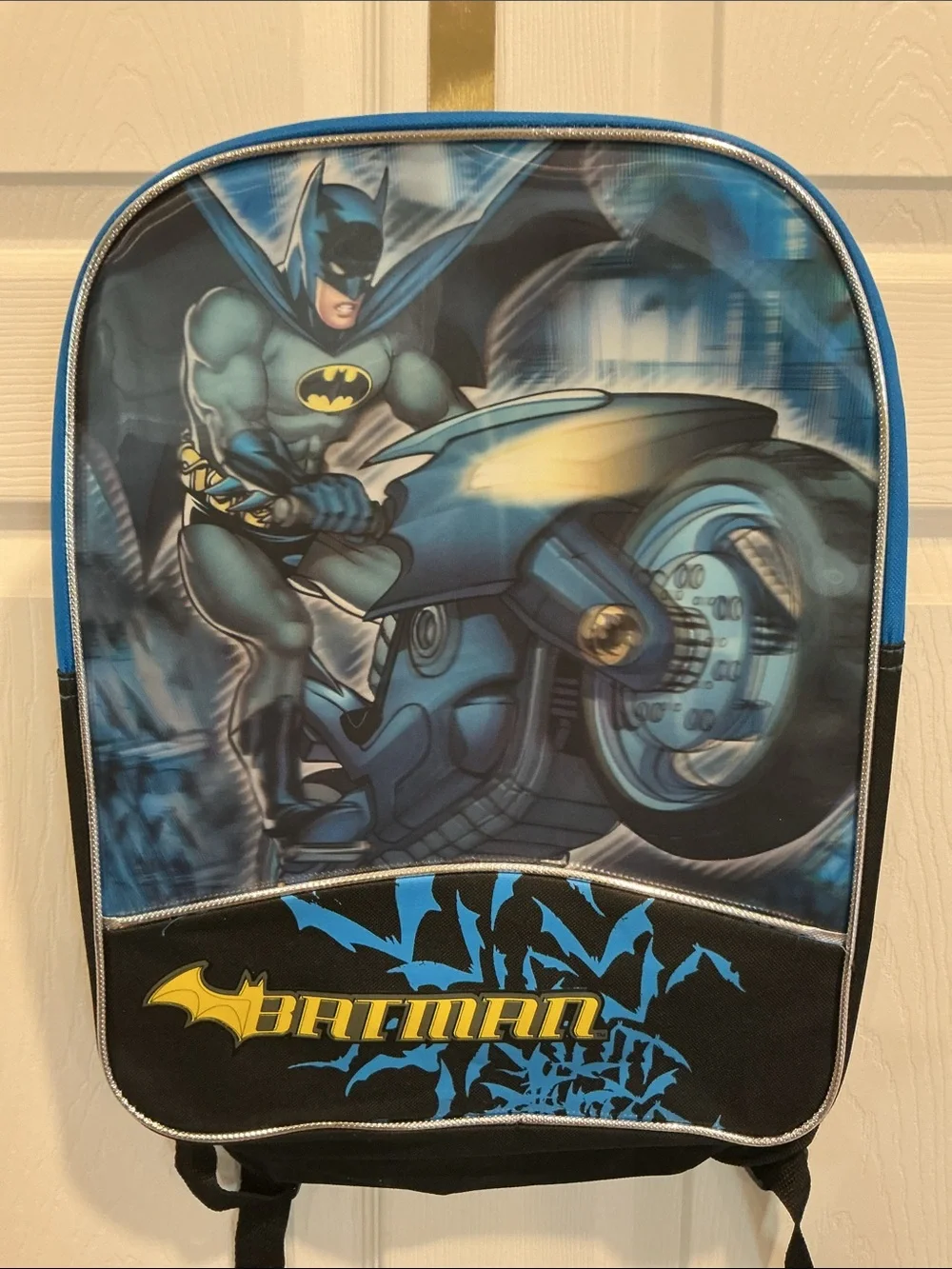 Batman Graphic Blue Boys Backpack